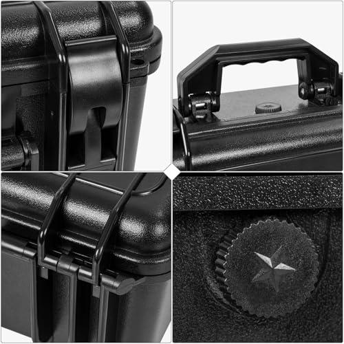 Waterproof Toploader Storage Box for 3" x 4" 35pt Rigid Card, Trading Card Case Holds 300 Toploaders, Sports Card Storage Boxes with 3 EVA Divider