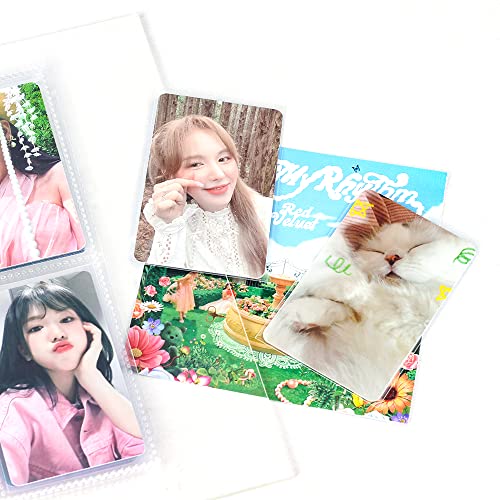 100 Packs Kpop Photocard Sleeves, 58 x 89 mm, 200 Microns Thick - size: Ultra Clear, Unsealable