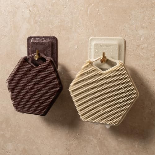 TOOLETRIES Silicone Body Scrubber 2.0, Loofah Alternative - Chocolate - color: Chocolate