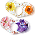Outus 2 Pcs Dried Flower Book Thumb Page Holders Resin Book Page Holder - style: Heart Style