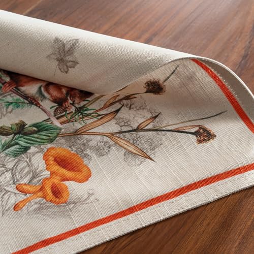 Maison d' Hermine Placemats Set of 4 Reusable 100% Cotton (13"x19") - color: 062 - Recolte, size: 13" X 19" (Pack of 4)