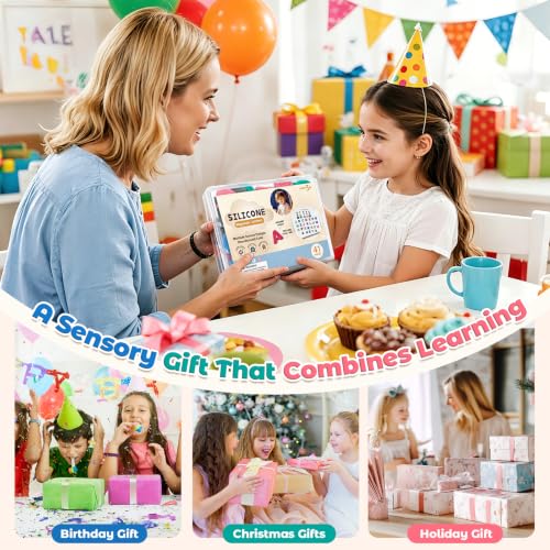 juman Toddlers Sensory Silicone Alphabet Magnetics Letters & Numbers 41 PCS