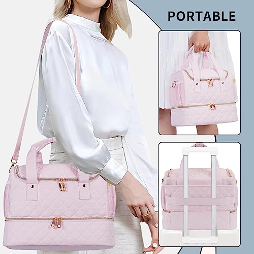 GR69N Nail Polish Organizer,Travel Nail Bag Organizer Case - color: Light Pink