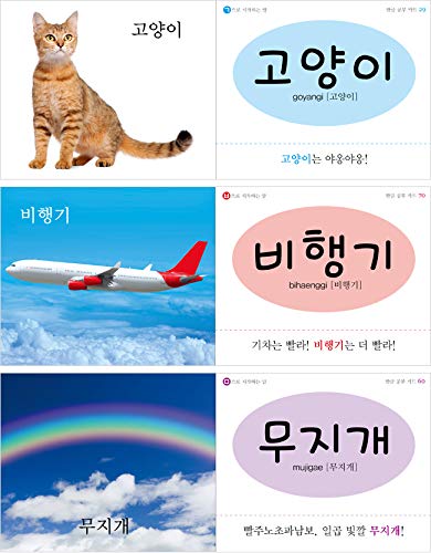 Korean Alphabet 112 Cards HANGUL Study Flash Cards Vocabulary Picture Book