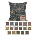 William Morris Fleurs de Morris Blue Tapestry Throw Pillow Cover 16 x 16 in - color: Fleurs De Morris Blue