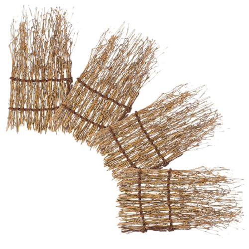 4Pcs Japanese Sashimi Serving Plates Bamboo Sushi Tray Set for Japanese Cuisine Decor Natural Bamboo Serving Board for Parties and Buffet Presentation