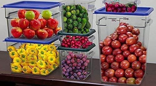 Tiger Chef Food Storage Containers with Lids - Plastic Container Set for Pantry Storage- 2 Qt - 4 Pack for Sugar, Flour, Cereal, Dry Goods - style: 2 Quart