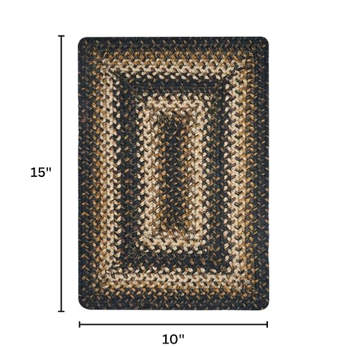 Homespice Kilimanjaro Jute Braided Table Mats, Rect 10x15 Set of 4 - color: Kilimanjaro