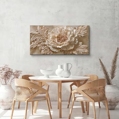 Tsomzxng Modern Canvas Flower Wall Art Decor For Living Room 20 X 40 Inch - color: LAI-13A, size: 40"L x 20"W