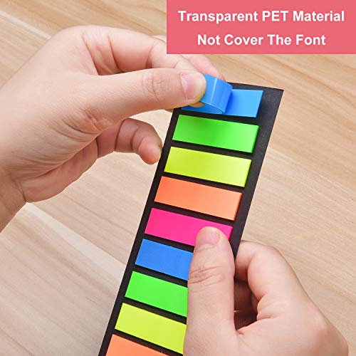 Morepack 2000 Pieces Sticky Tabs, Colored Sticky Note Index Tabs - style: Rectangular