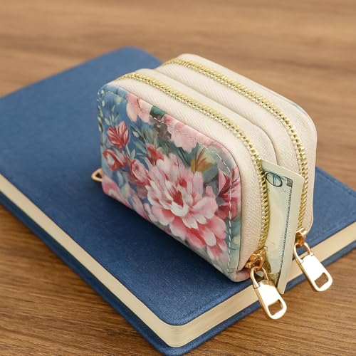 Chinese Style Mini Coin Purse - Elegant & Compact - Perfect for Travel, Daily Commute, and Home Use (red) - color: red