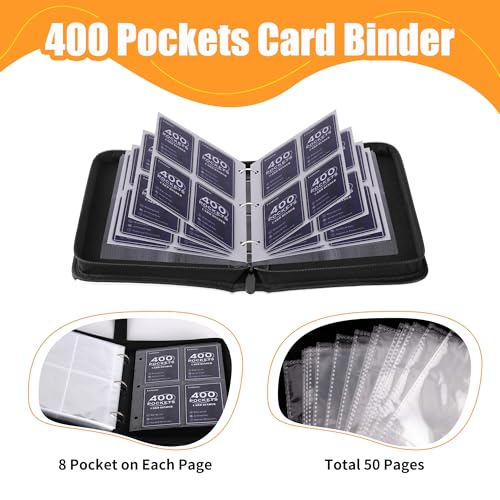 4 Pocket Trading Card Binder, Portable Card Collection for Standard Cards - color: B Blue, size: 4-Pocket