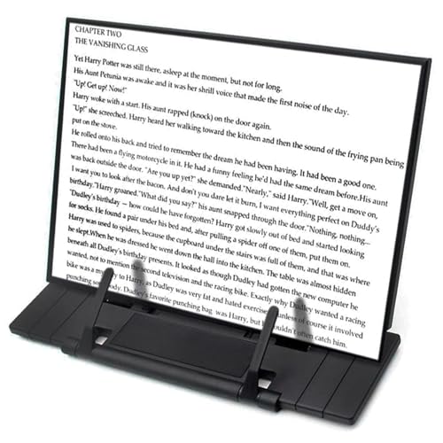 Barelove Desktop Document Book Holder, Metal Foldable Reading Rest Book Stand Easel with 7 Adjustable Positions and Paper Page Clip, Great for iPad Laptop Cookbook Textbooks Tablet Music Sheet Recipe - color: Luxury Black