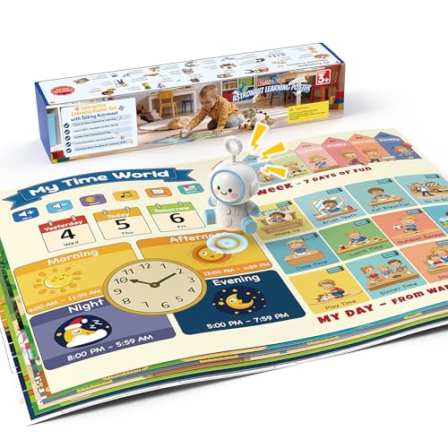 Interactive Learning Posters with Talking Astronaut Pen - color: White, style: Learning poster Set