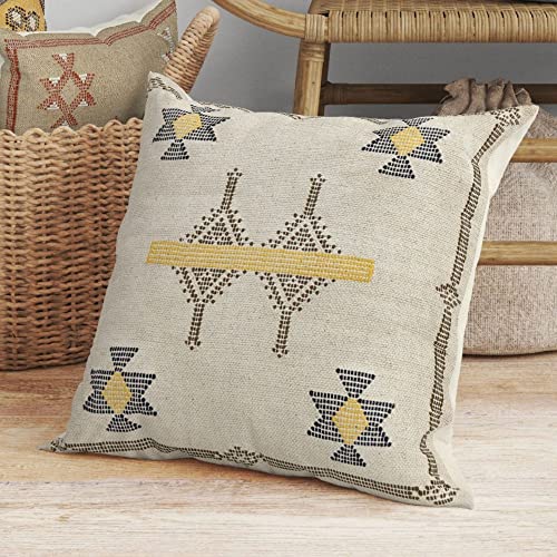 Trade Star 100% Cotton Couch Cushion Case Sabra Kilim Pillow Cover Authentic Decorative Sofa Pillow Cover for Premium Quality Handmade Case Home Decor 18x18 Inches - color: Pattern 1