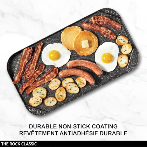 Starfrit The Rock Reversible Grill & Griddle, 50x28cm, Non-Stick