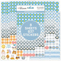 bloom daily planners Weather Planner Stickers - 8 Sheets / 837 Icons & Illustrations - Forecast Themed Variety Pack for Planning & Journaling - color: Weather Pack
