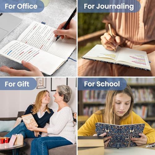 Taja Aesthetic Lined Journal for Women, Pretty Notebooks for Work & Study - color: S-Gilded Wings