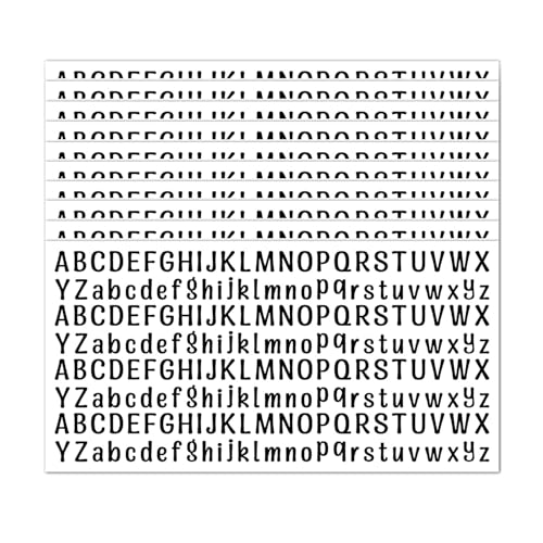 10 Sheet Small Letter Stickers, 1/2 Inch Self Adhesive Alphabet Stickers, Cute Vinyl Letter Stickers for Arts Crafts Outdoor Sign Poster Windows Doors Mailboxes Car Truck - Black - color: Black (0.5"), size: 0.5 Inch