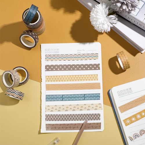 TaoBary 33 Rolls Washi Tape Set, 15mm Holiday Seasonal,Charming Style - style: Charming Style