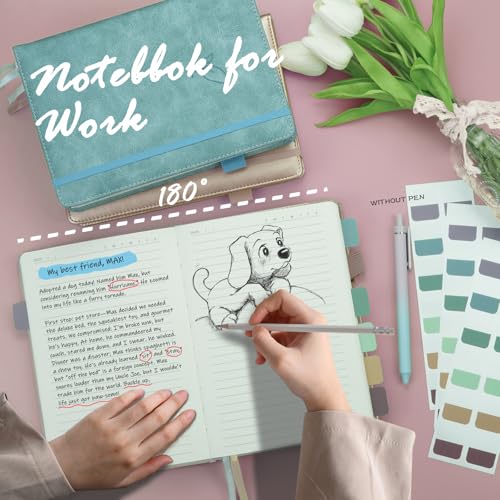 Hoci Poci 400 Pages Lined Journal Notebook, 5.8" x 8.4", Rose Gold - color: Rose Gold, size: Lined-400 Pages (5.7"×8.3")