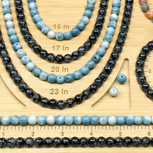 Petoysoso Bead Boards for Jewelry Making, Bamboo Beading Tray Design Mat for Necklace & Bracelet,Jewelry Making Supplies,Beading Supplies - size: Necklace & Bracelet-M5