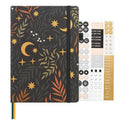 &And Per Se Dotted Journal Notebook, A5 Hardcover Aesthetic Dotted Notebook – 160 Pages 100gsm Thick Dot Grid Paper, 3 Sticker Sheets – Gift-Ready Journaling Kit for Women (Lunar Leaf) - color: e.Lunar Leaf, style: Dotted with Pattern