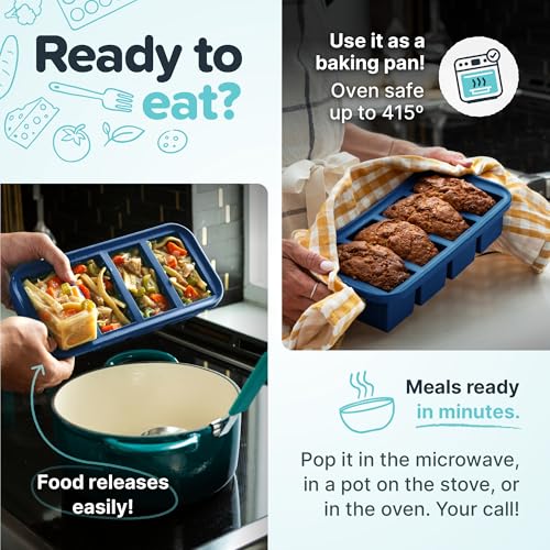 Souper Cubes 1 Cup Silicone Mold for Food with Lid, Blueberry, 1-Pack - color: Blueberry, size: 1-Pack