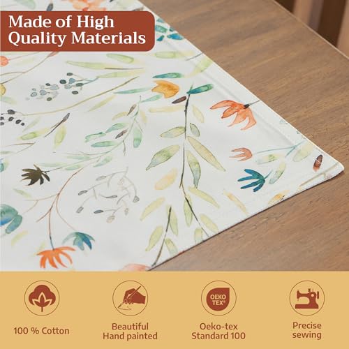 Maison d' Hermine Placemats Set of 4 Reusable 100% Cotton (13"x19") - color: 005 - Colmar, size: 13" X 19" (Pack of 4)