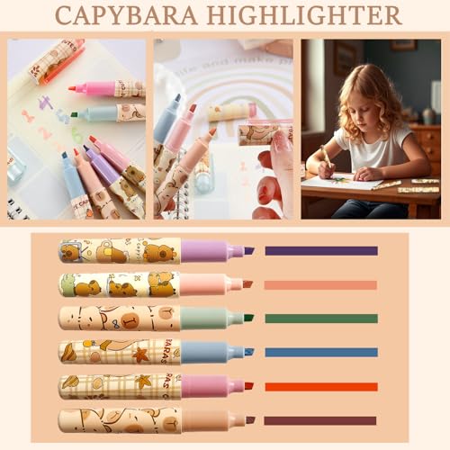 Capybara Stationery Set,Cute Capybara School Supplies Gifts