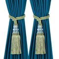 2 Pack Curtain Tiebacks with Tassel, Green - color: Green, size: 2