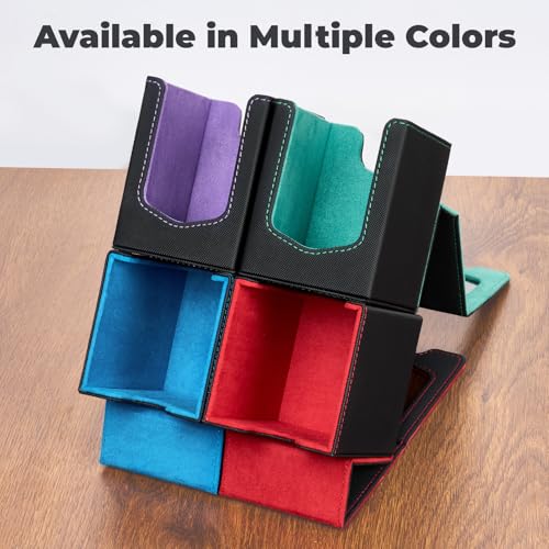 Fabmaker 4 Pack Deck Box Compatible with MTG Commander,Comman-der Deck Box - color: Multicolor, size: 4 pack
