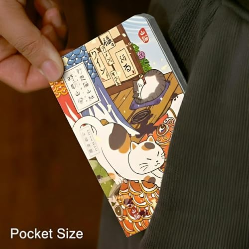 KetA Japanese Koinobori (Fish Flag Festival) Pocket Notebook, Cute Kawaii A6 Journal for Women, Small Purse Notebook for On-the-Go Writing, Japanese Stationery Gift, 4.7 x 3 inch, 160 pages - color: Time-Illuminated Mountain Festival