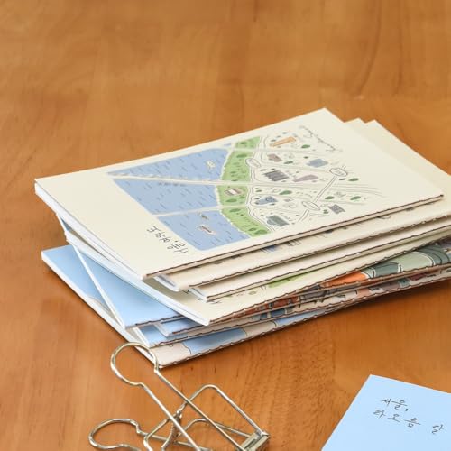 Monolike Stitch Mini Line Note Seoul-Street 4p SET - color: Seoul-Street 4p SET