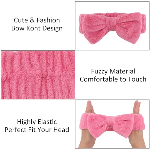 10 Pack Red Valentine Soft Spa Headbands Bulk for Women Girls - color: Multicolor 01