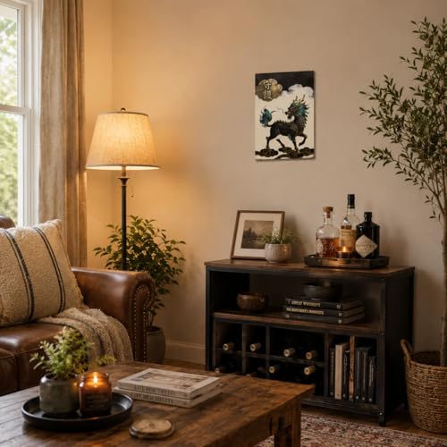 Decopix Chinese Kylin Metal Wall Art, 8x12 Inch