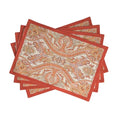 Maison d' Hermine Placemats Set of 4 Reusable 100% Cotton (13"x19") - color: 033 - Kashmir Paisley, size: 13" X 19" (Pack of 4)