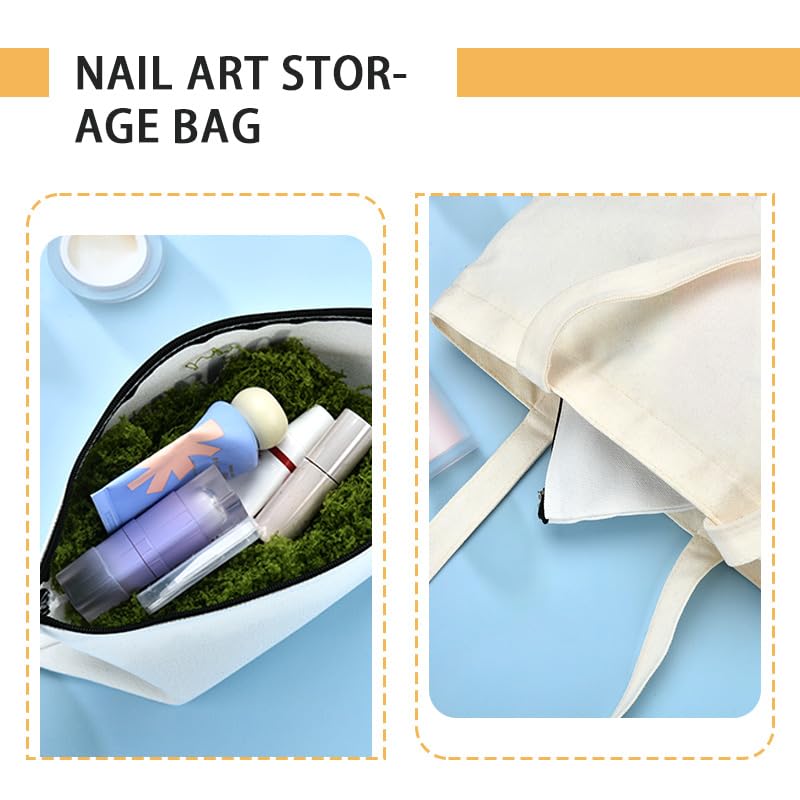 ShiQiao Spl Nail Stuff Manicure Organiser Bag for Women Christmas Birthday Gifts for Girls Nail Polish Tool Accessories Organiser Pouch for Manicurist Manicure Tool Storage Makeup Bag Pouches