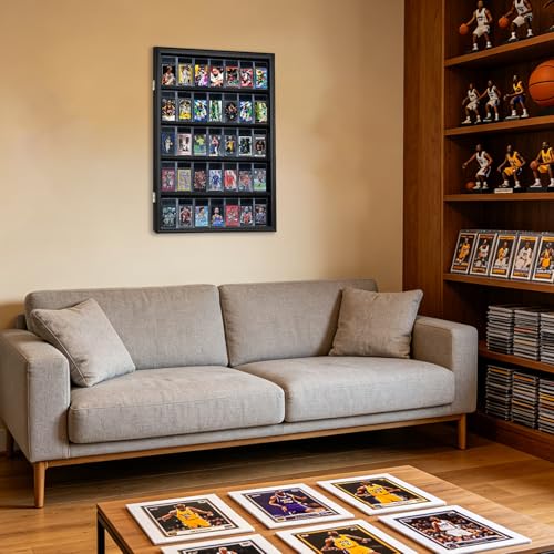 VERANI 35 Graded Sports Baseball Card Display Case Wall Mount Black - size: Large-Vertical-Black