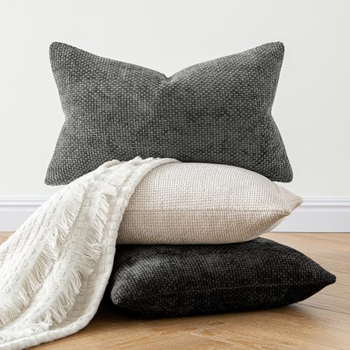 MIULEE Decorative Couch Throw Pillow Covers 18x18 Inch Neutral Beige 2 Pack - color: Beige, size: 18" x 18" (Pack of 2)