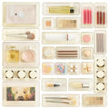 Vtopmart 25 Pack Plastic Drawer Organizers with Anti-slip Rubber Pads - color: Transparent Champagne
