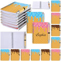 Resurhang 24 Pcs Ice Cream Notebooks Pens Doughnut Drip Party Favors - style: Doughnut