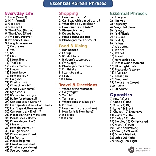 Pocket-Sized 55 Korean Basic Dialogue Flashcards - 128 Basic Phrases/Words for Beginners - style: Pocket-sized Convo