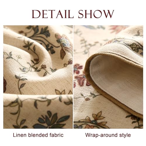Patdrea Designer French Elegant Linen Table Runner,12"X87"-Audrey A - color: Audrey a Linen, size: 12"*87"