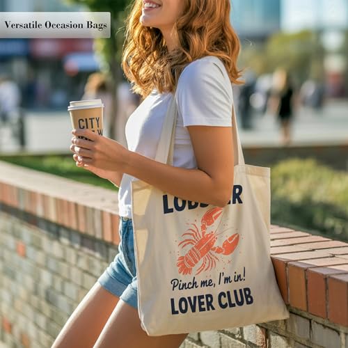 Aesthetic Canvas Tote Bag, Cute Reusable Bags for Women with Inner Pocket - color: Lavender