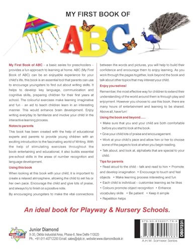 My First Book of ABC - Alphabet Learning, Preschool Activity Book for Brain Development, Phonics, and Early Communication Skills