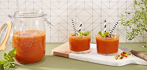 Le Parfait Super Jar 1L (32oz) Glass Canning Jar, Wire Bail Lid, 4 Pack - color: 32oz (Set/4)