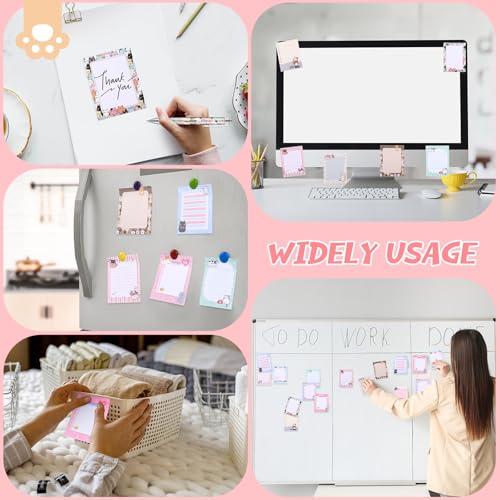 Dispowreath 24 Pcs Cat Sticky Notes with Pens Gifts Party Favors - style: Cat