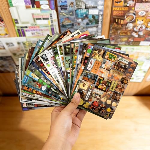 990Pcs Japanese Sticker Book, Retro Romantic Memory Series Comic Books Style Korean Sticker Aesthetic Japanese Stickers Book for Adults Gifts (Blue Style)