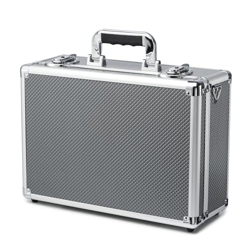 Lockable Trading Sports Card Case Storage Box Holder Organizer - color: Gray, size: Large